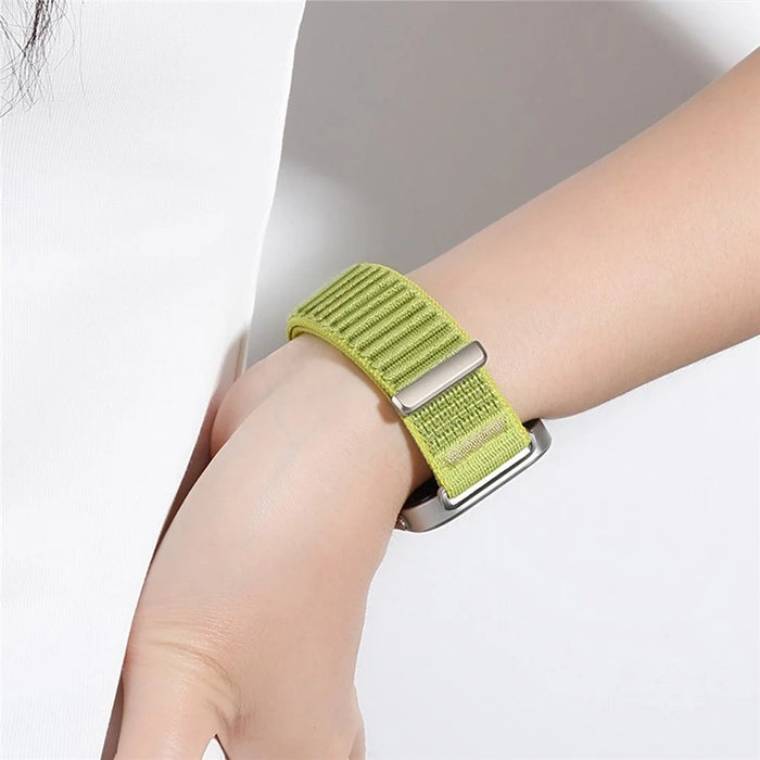 Woven Nylon Strap for Google Pixel Watch 4 45mm / Watch 3 45mm Magic Tape Watch Band - Purple - 5