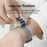 Nylon Watch Band for Samsung Galaxy Watch8 44mm / 40mm / 8 Classic 46mm Loop Design Magic Tape Replacement Strap - White Stripe - 2