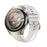 For Huawei Watch 5 42mm Watch Band Microfiber Leather Silicone Adjustable Wrist Strap - White - 2