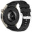 For Huawei Watch 5 42mm Replacement Strap Stripe Pattern Silicone Watch Band - Black - 1
