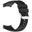 For Huawei Watch 5 46mm Replacement Strap Stripe Pattern Silicone Watch Band - Black - 3