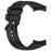 For Huawei Watch 5 46mm Replacement Strap Stripe Pattern Silicone Watch Band - Black - 4