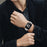 Watch Band for Fitbit Versa  /  Versa Lite  /  Versa 2 Stainless Steel Strap with X-Shaped Butterfly Clasp - Silver - 5