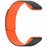 For Garmin Instinct E 40mm / Fenix 8 43mm Watch Band Quick Release Silicone Magnetic Strap - Black  /  Orange - 4