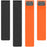 For Garmin Instinct E 40mm / Fenix 8 43mm Watch Band Quick Release Silicone Magnetic Strap - Black  /  Orange - 5