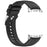Replacement Strap for Samsung Galaxy Watch8 40mm / 44mm / Watch8 Classic 46mm Silicone + Leather Watch Band - Black - 3
