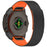 Watch Band For Garmin Fenix 8S / 6S / 6S Pro / 5S / 5S Plus Quick Release Silicone Magnetic Strap - Black  /  Orange - 1