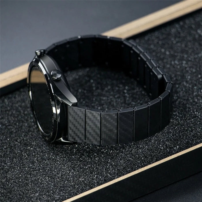 22mm Carbon Fiber Watch Band for Huawei Watch GT 5 Pro 46mm / GT 5 46mm / GT 4 46mm / GT 3 46mm / GT 2 46mm Magnetic Wrist Strap - Blue - 2