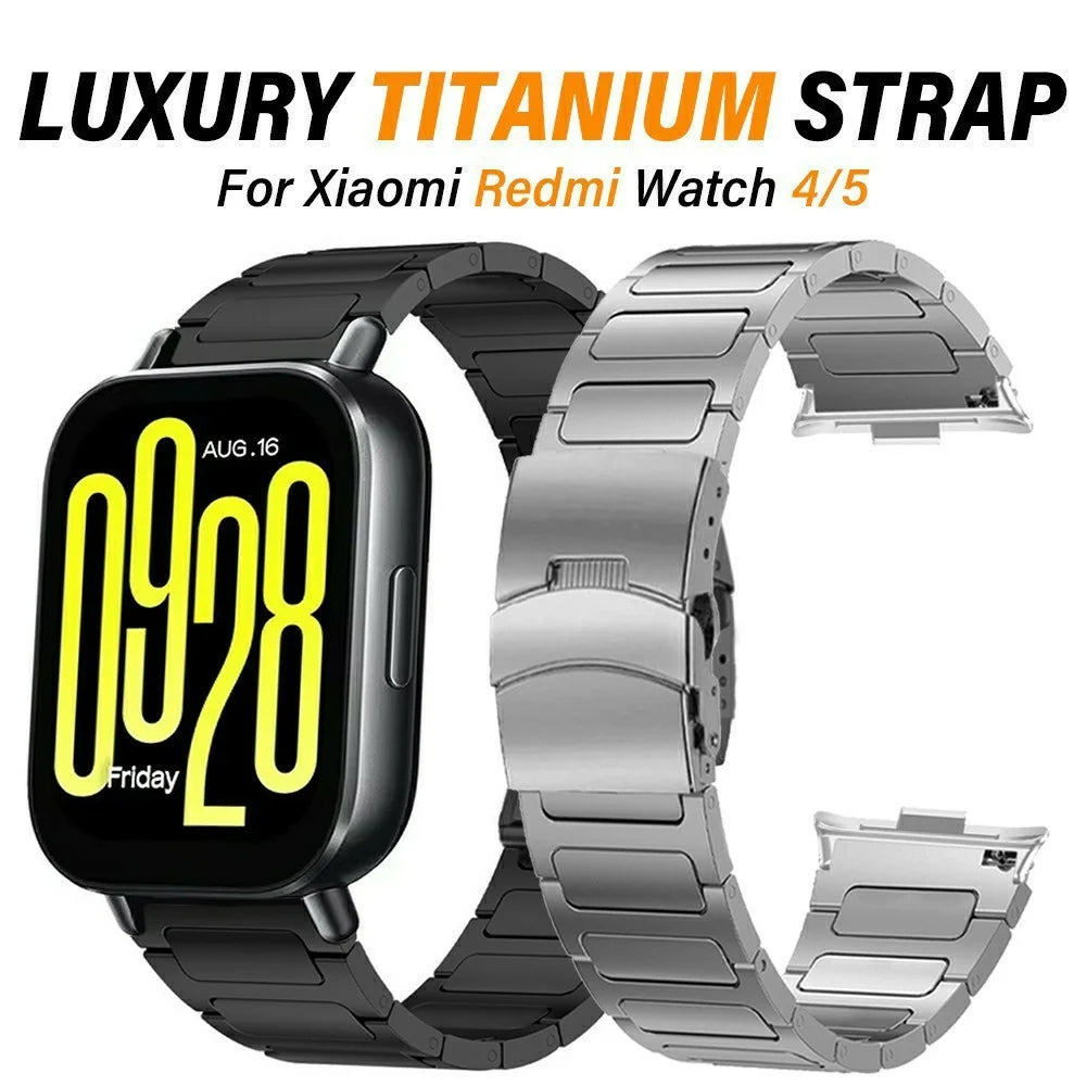 Titanium Alloy Watchband for Xiaomi Smart Band 10 Pro / 9 Pro / 8 Pro / Redmi Watch 6 / 5 / 4 H-Shaped Buckle Wrist Strap - Silver - 3
