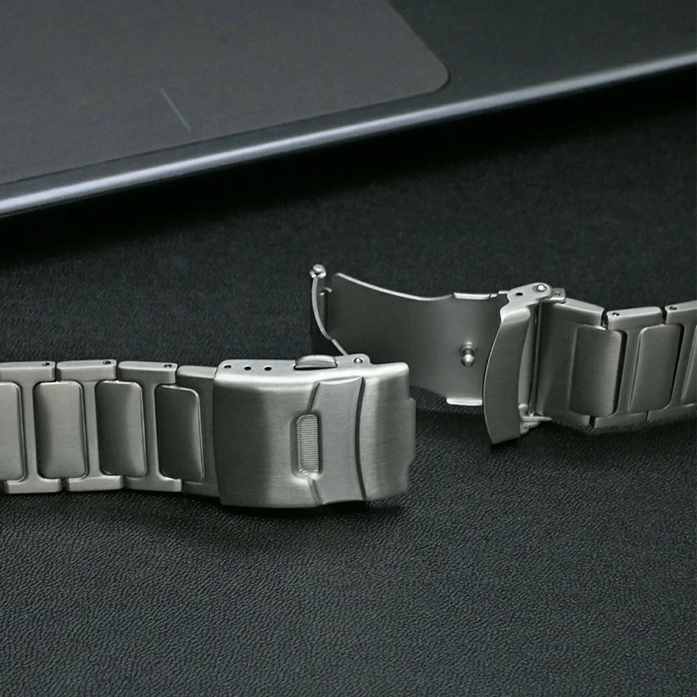 Titanium Alloy Watchband for Xiaomi Smart Band 10 Pro / 9 Pro / 8 Pro / Redmi Watch 6 / 5 / 4 H-Shaped Buckle Wrist Strap - Silver - 5