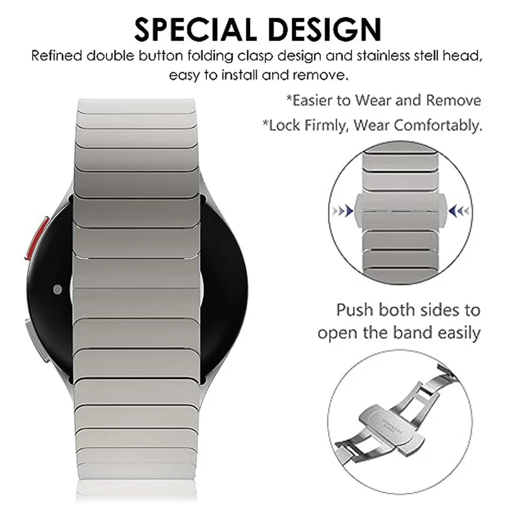 Stainless Steel Watch Band for Xiaomi Smart Band 10 Pro / 9 Pro / 8 Pro / Redmi Watch 6 / 5 / 4 Butterfly Clasp Wrist Strap - Black - 3