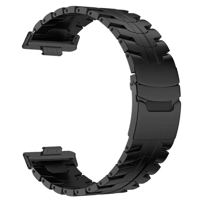 For Huawei Watch Fit 2 Titanium Alloy Watch Strap Adjustable Wristband with Stainless Steel Buckle - Black - 1