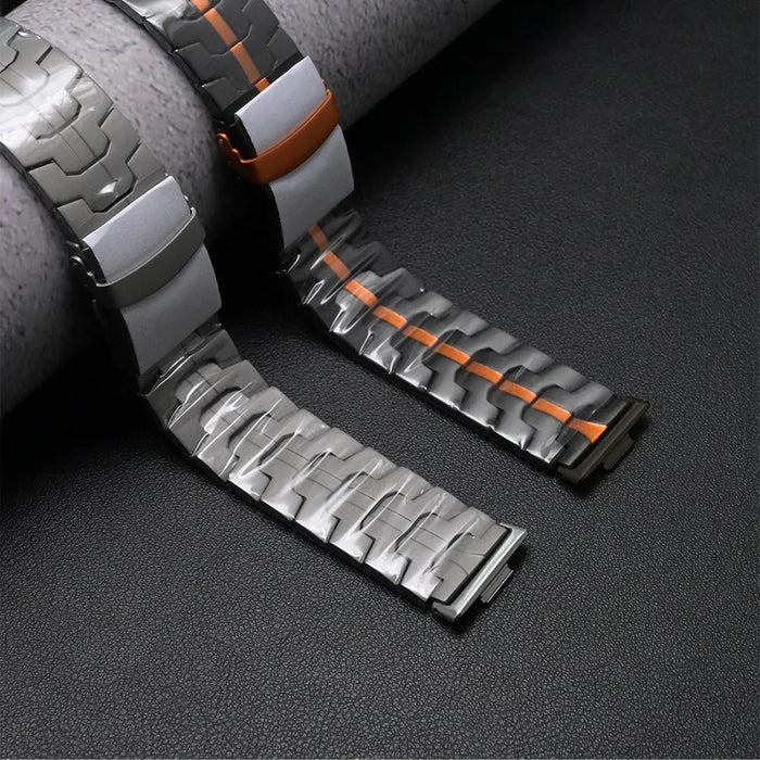 For Huawei Watch Fit 2 Titanium Alloy Watch Strap Adjustable Wristband with Stainless Steel Buckle - Black - 5