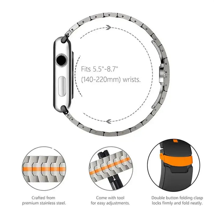 For Huawei Watch Fit 2 Titanium Alloy Watch Strap Adjustable Wristband with Stainless Steel Buckle - Black - 7