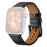 For Huawei Watch Fit 2 Genuine Leather Watch Band Multi-Hole Design Adjustable Strap - Black - 1