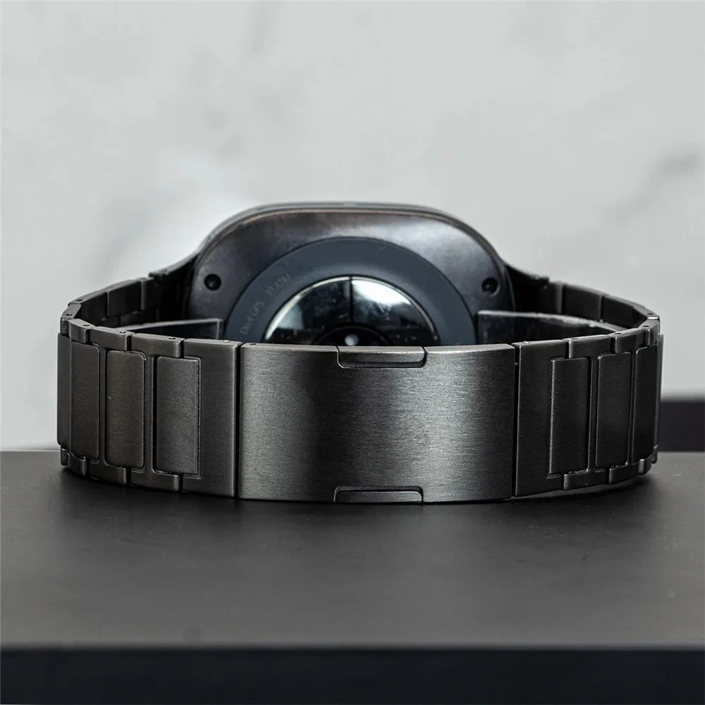 Detachable Titanium Watch Band For Samsung Galaxy Watch8 40mm  /  44mm  /  Watch8 Classic 46mm Adjustable Wrist Strap - Black - 5