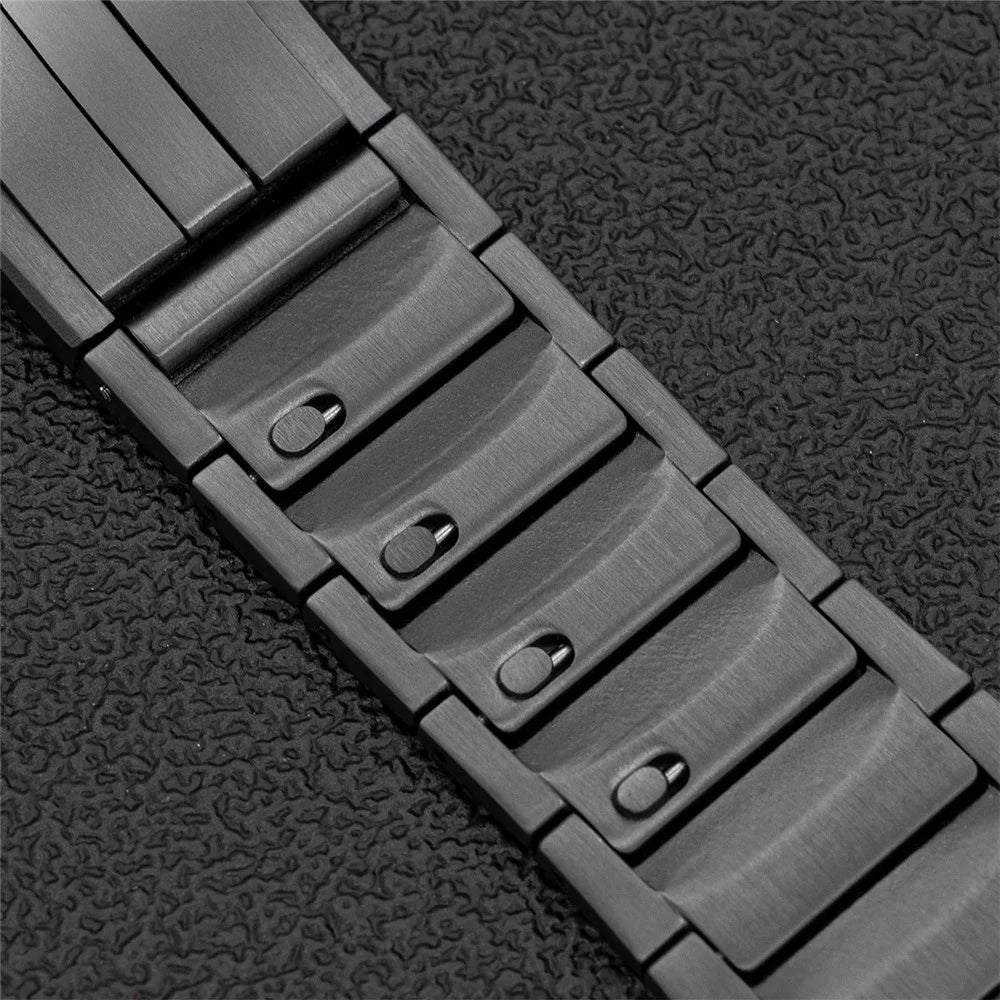 Detachable Titanium Watch Band For Samsung Galaxy Watch8 40mm  /  44mm  /  Watch8 Classic 46mm Adjustable Wrist Strap - Black - 7