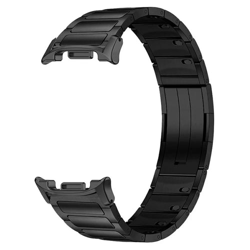 Detachable Titanium Watch Band For Samsung Galaxy Watch Ultra2 47mm / Watch Ultra (2025) 47mm / Watch Ultra 47mm Adjustable Wrist Strap - Black - 1