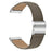 For Fitbit Versa 3  /  Sense Genuine Leather Watch Band with Silver Connector Turtle Back Buckle Wrist Strap - Grey - 1