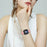 For Fitbit Versa 4  /  Sense 2 Genuine Leather Watch Band with Silver Connector Turtle Back Buckle Wrist Strap - Black - 4