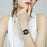 For Fitbit Versa 3  /  Sense Genuine Leather Watch Band with Black Connector Turtle Back Buckle Wrist Strap - Pink - 4