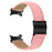Wrist Strap with Black Professional Connector For Samsung Galaxy Watch6  /  Watch6 Classic Genuine Leather Watch Band - Pink - 1