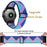 Watch Band For Garmin Forerunner 970 / Descent G2 / Approach S62 Pattern Design Nylon Elastic Strap with Black Connector - 1# - 5