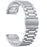 For Garmin Fenix 8 47mm / Fenix E 47mm Band 3-Bead Stainless Steel Watch Strap - Silver - 1