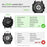 Watch Band For Garmin Forerunner 970 / Descent G2 / Approach S62 , 3-Bead Stainless Steel Strap - Silver - 7