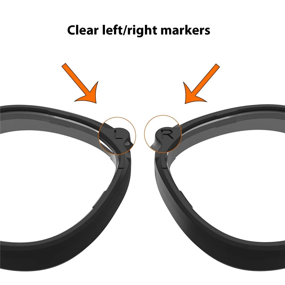 1 Pair For Meta Quest 3S VR Glasses Myopia Lens Magnetic PC Frame Resin Lens, -4.25 D to -6.00 D Myopia - High Definition - 5