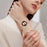 Wrist Strap with Rose Gold Professional Connector For Samsung Galaxy Watch7 Genuine Leather Watch Band - Pink - 3