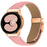 Wrist Strap with Rose Gold Quick Release Connector For Samsung Galaxy Watch6  /  Watch6 Classic Genuine Leather Watch Band - Pink - 2