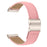 For Fitbit Versa 3  /  Sense Genuine Leather Watch Band with Starlight Connector Turtle Back Buckle - Pink - 1