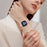 For Fitbit Versa 4  /  Sense 2 Genuine Leather Watch Band with Starlight Connector Turtle Back Buckle - Pink - 3