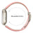 For Fitbit Versa 4  /  Sense 2 Genuine Leather Watch Band with Starlight Connector Turtle Back Buckle - Pink - 6