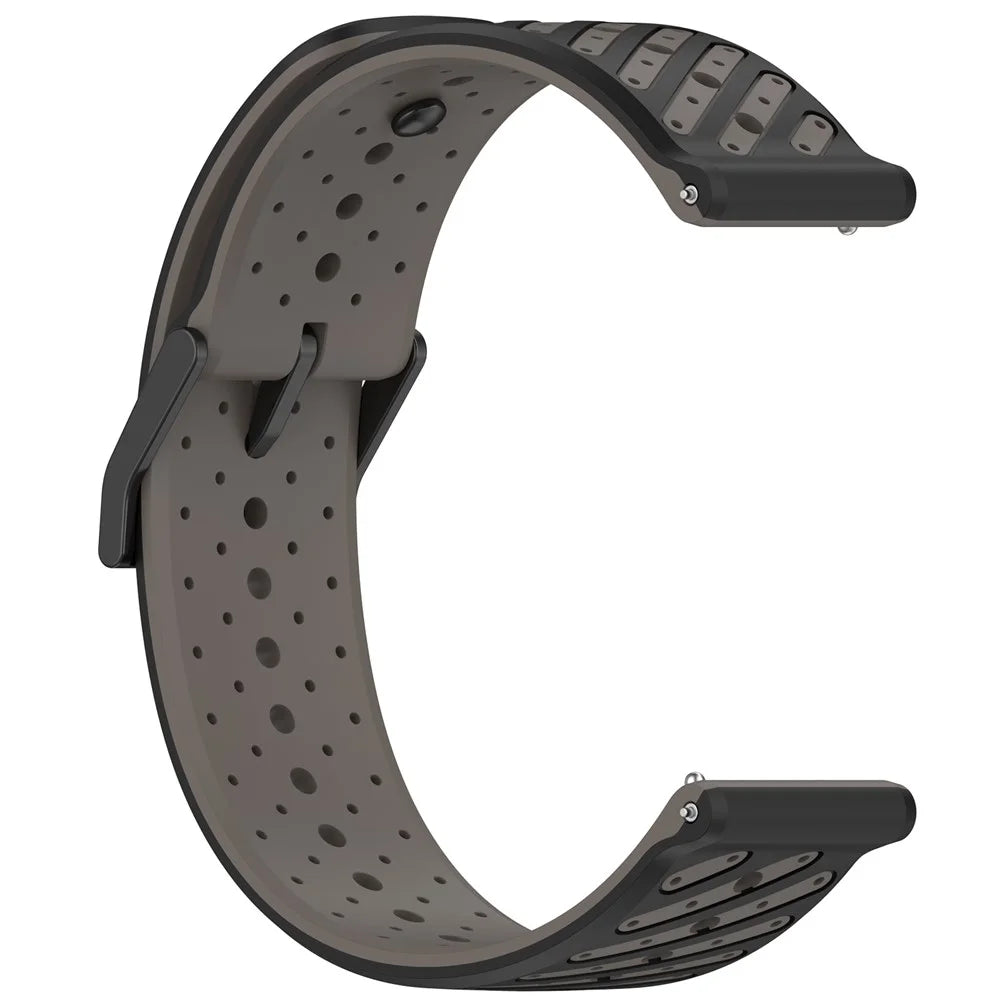 22mm Twill Silicone Watch Strap For Suunto Race 2  /  Run  /  Race S  /  9 Peak  /  9 Peak Pro  /  Vertical  /  5 Peak  /  Race - Grey - 3