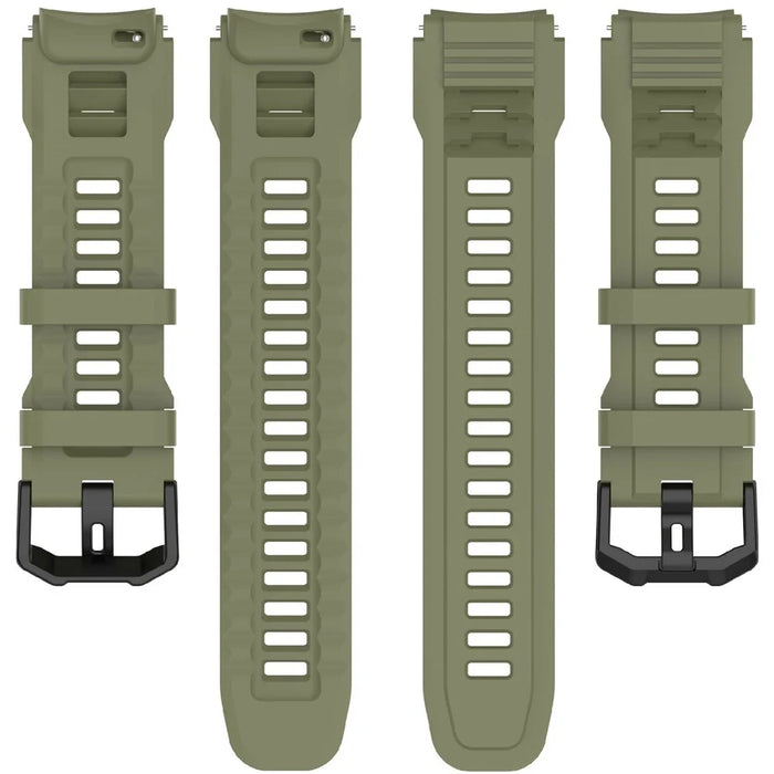 For Huami Amazfit T-Rex 3 Pro 48mm Silicone Watch Band Replacement Strap Wristband - Green - 3