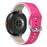Dual Color Carved Silicone Strap For Samsung Galaxy Watch8 44mm / 40mm / 8 Classic 46mm Replacement Watch Band - Rose / Starlight - 1