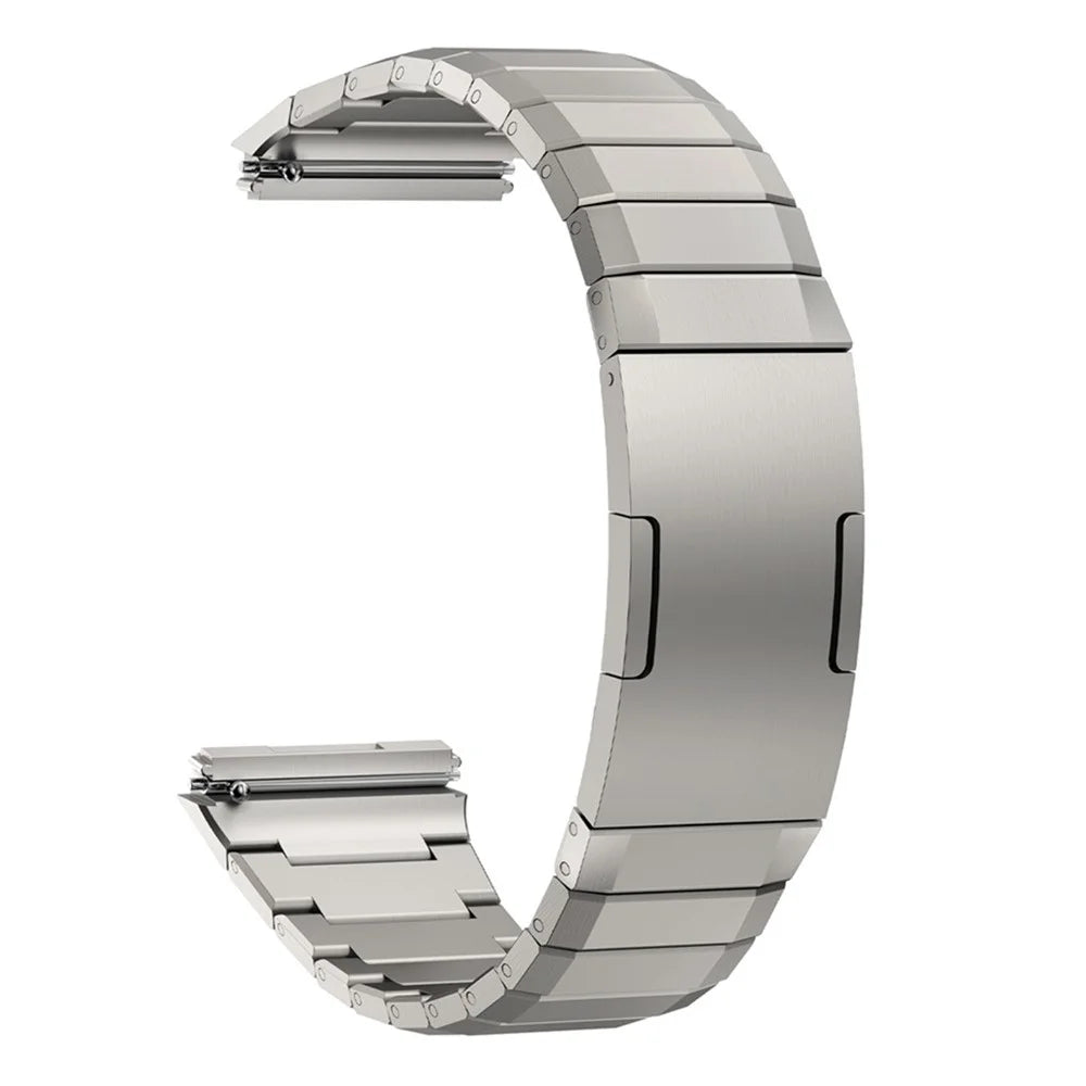 For Huawei Watch GT 6 46mm Stainless Steel Watch Strap 1-Bead Replacement Wrist Band - Silver - 1