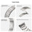 For Huawei Watch GT 6 46mm Stainless Steel Watch Strap 1-Bead Replacement Wrist Band - Silver - 5