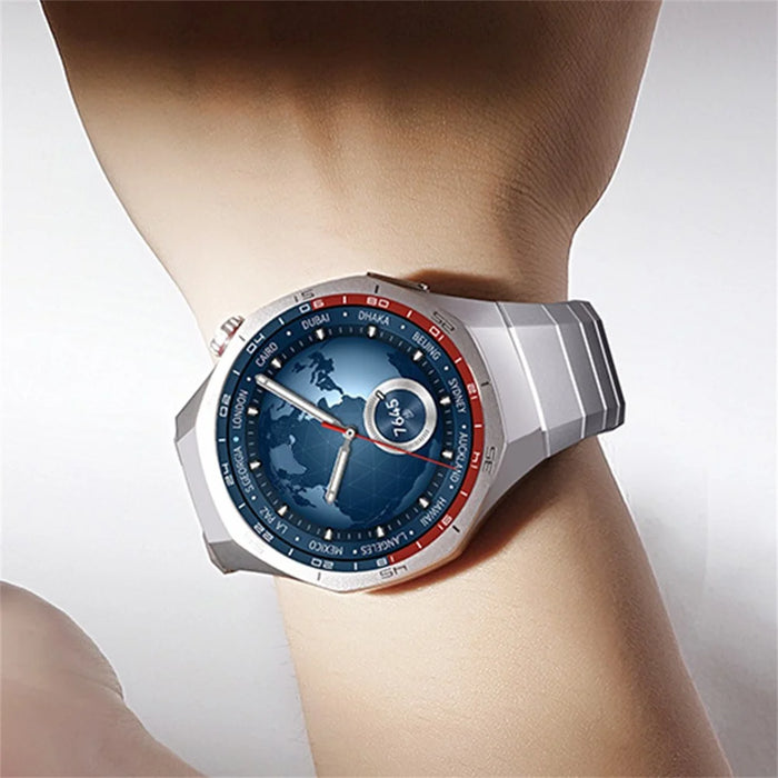 For Huawei Watch GT 6 Pro 46mm Titanium Alloy Watch Band Button Design Arc-shaped One-bead Side Sliding Strap - Titanium - 4