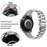 For Huawei Watch GT 6 46mm Stainless Steel Watch Band Arc-shaped 3-bead Flat Buckle Strap - Silver - 4