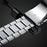 For Huawei Watch GT 6 46mm Stainless Steel Watch Band Arc-shaped 3-bead Flat Buckle Strap - Silver - 6