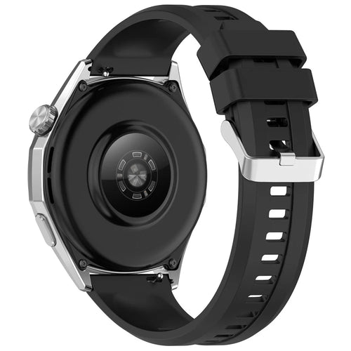 For Huawei Watch GT 6 / 6 Pro / 5 / 5 Pro / 4 46mm Silicone Watch Band Quick Release Replacement Strap - Black - 1