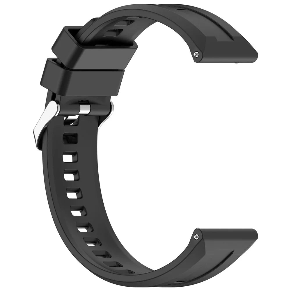 For Huawei Watch GT 6 / 6 Pro / 5 / 5 Pro / 4 46mm Silicone Watch Band Quick Release Replacement Strap - Black - 3