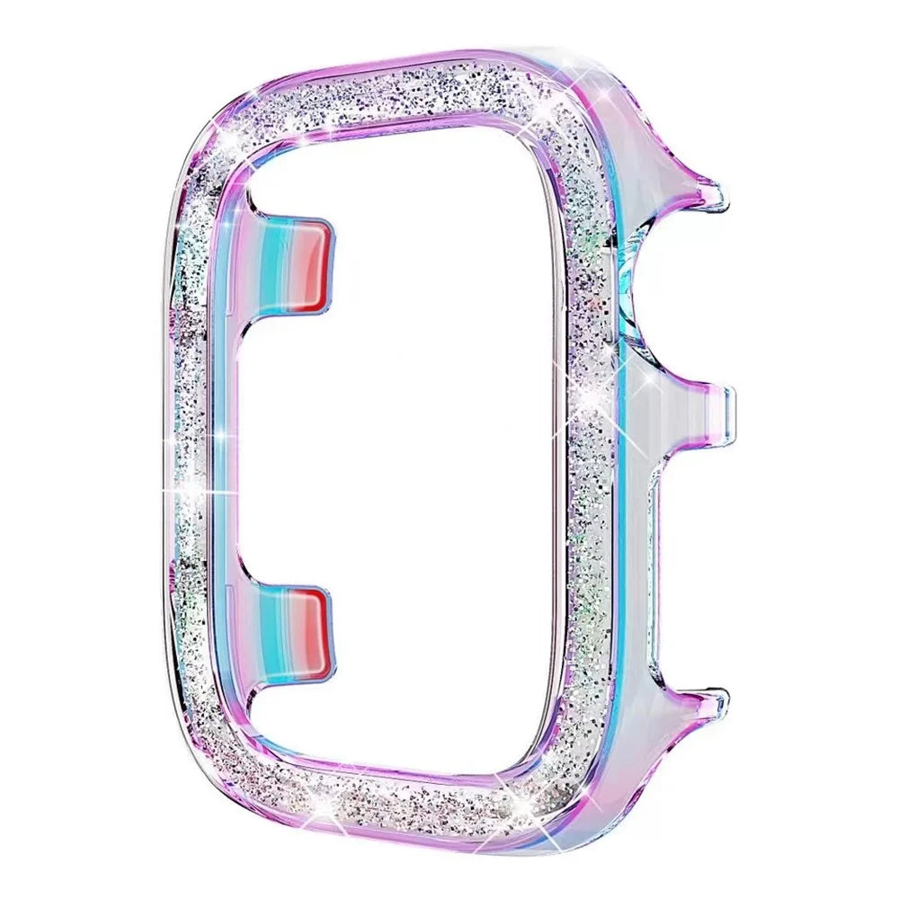 Replacement Strap for Apple Watch Ultra 3 49mm / 2 49mm / Ultra 49mm Discoloring Watch Band with Glitter Watch Case - Multi-color - 2