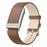 For WHOOP 5.0 Leather Strap with Pin Buckle Adjustable Wrist Size Watch Band - Brown - 1