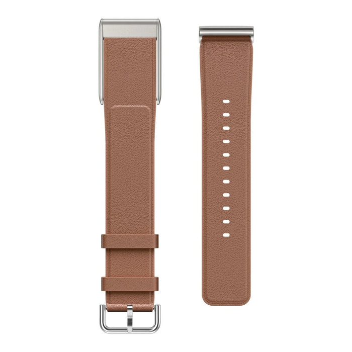 For WHOOP 5.0 Leather Strap with Pin Buckle Adjustable Wrist Size Watch Band - Brown - 3