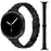 Watch Band For Samsung Galaxy Watch8 40mm 44mm / Watch8 Classic 46mm , Slim 7-Bead Stainless Steel Strap - Black - 3