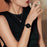 Watch Band For Samsung Galaxy Watch8 40mm 44mm / Watch8 Classic 46mm , Slim 7-Bead Stainless Steel Strap - Black - 4